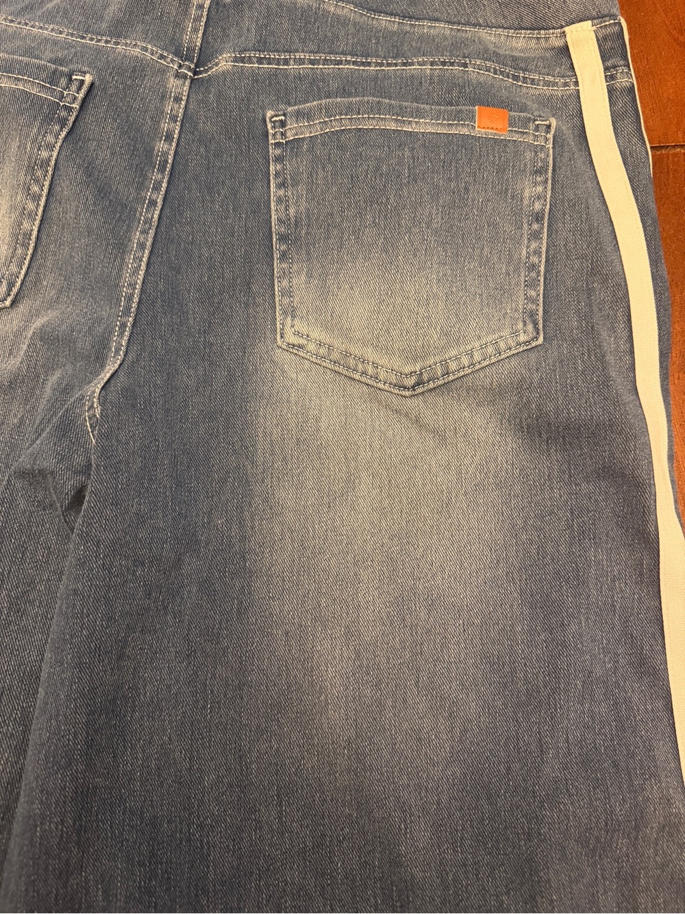 Halara Flex™ High Waisted Stripe Wide Leg Casual Jeans. - Picture 9 of 12